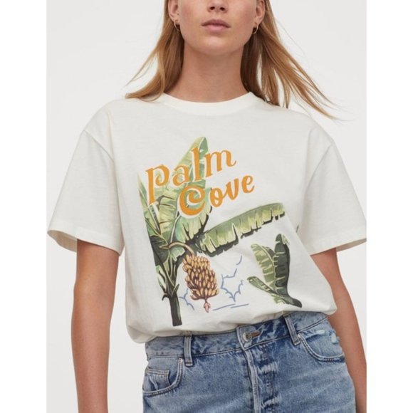 NWT Desmond & Dempsey x H&M Organic Cotton Graphic T-Shirt Size XXL - Picture 2 of 12